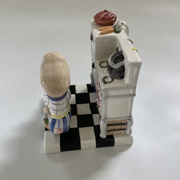 Vintage FITZ & FLOYD Napkin or Letter Holder 1993 RETRO Farmhouse Country - Picture 2 of 9